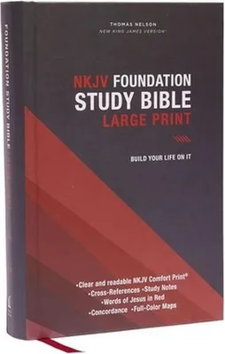 Productafbeelding van NKJV, Foundation Study Bible, Large Print, Hardcover, Red Letter, Comfort Print