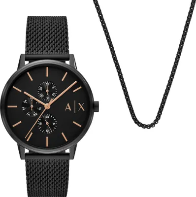 Produktbild von Männliches Set ARMANI EXCHANGE AX7162SET in Schwarz Fashion.