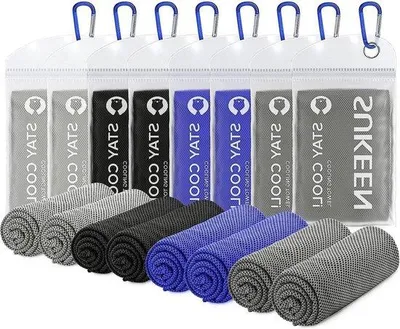 Produktbild von Kühlendes Handtuch für Nacken und Gesicht – weiches, atmungsaktives Kühlhandtuch – Mikrofaserhandtuch für Yoga, Sport, Laufen – 1016 x 305 cm. Kühlende Handtücher