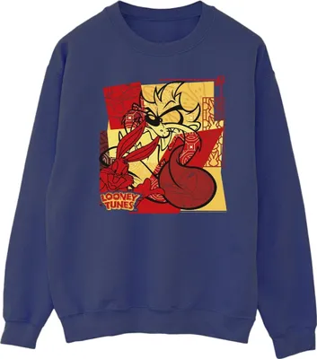 Produktbild von Looney Tunes - "Rabbit New Year" Sweatshirt für Herren BI33813 (M) (Marineblau)