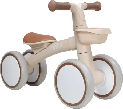 Produktbild von Kinder Laufrad Luna Beige mit Körbchen für 12-36 Monate, 28x57x39 cm