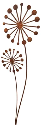 Produktbild von Metallischer Gartenzierstab, Blume, 134 cm, Gartendekoration
