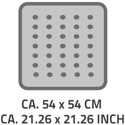 Produktbild von RIDDER Duscheinlage Plattfuß 54x54 cm Grau 67287