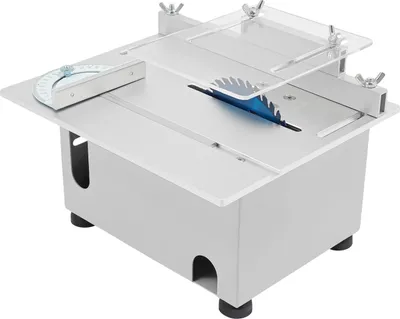 Produktbild von Mini Tischsäge, Einstellbare Geschwindigkeitsregelung, Kompaktes Design, Silber