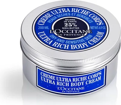 Produktbild von Sheabutter 25 % Ultra Rich Body Cream Trockene und empfindliche Haut 200 ml von L'occitane 200 ml