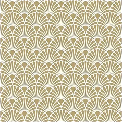 Produktbild von 20 Servietten Art Deco weiß gold