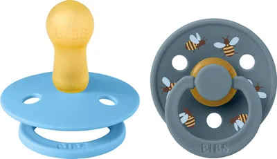 Zdjęcie produktu dla Smoczek uspokajający BIBS Studio Colour - Bumblebee Breeze Mix - rozmiar 2 - 2 sztuki | Smoczki i sznurówki do smoczków
