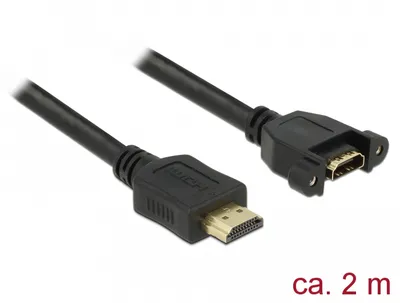 Obrázok produktu pre DeLOCK 85464 HDMI kábel 2 m HDMI typ A (štandardný) čierny