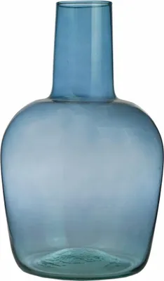 Immagine prodotto di Ecoglassworks Flaschenvase Garrafa Holandesa Blau, Dekovase, Blumenvase, Glasvase, Recyceltes Glas, Blue, 30 cm, W-597