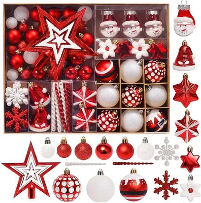 Obrázok produktu pre Vianočné Ozdoby Na Stromček Sysd1688-113 78Szt Red