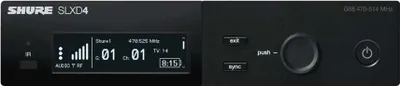 Produktbild von Shure SLXD4, Ultrahochfrequenz (UHF), Entfernbar, 562 - 606 MHz, 20 - 20000 Hz, 50 Ohm, 100 m