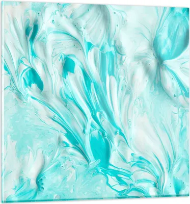 Produktbild von Bilder auf glas - Blume Abstraktion - 70x70cm - Glasbilder - Wandbilder - Kunstdruck - zum Aufhängen bereit - Wanddekoration aus Glas - Glas Bilder - Wandbild auf Glas - Einteilig - GAC70x70-3827