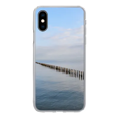 Produktbild von MuchoWow® Handyhülle Schutzhülle Hülle für iPhone X Nordsee - Wolken - Wasser Silikon Softcase Handy Hülle - Handyhülle