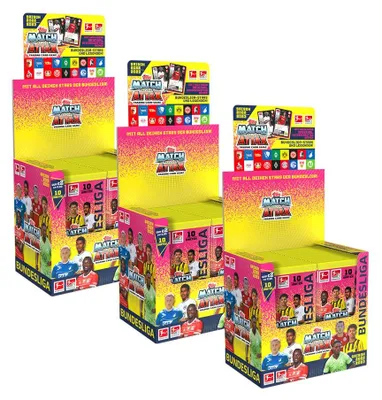 Produktbild von Topps Match Attax 2022/23 - 3 Display (108 Booster)
