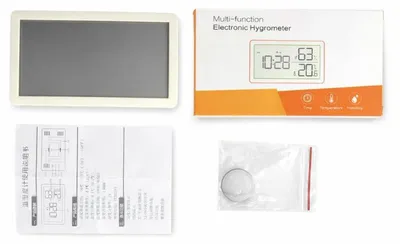Zdjęcie produktu dla Verk 09232 Cyfrowy termometr i higrometr z wyświetlaczem, biały