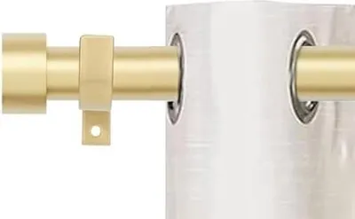 Produktbild von Metall-Gardinenstangen - stilvoll und robust - 80 bis 300 cm - gold