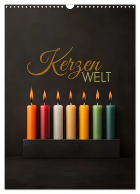 Produktbild von Kerzenwelt (Wandkalender 2027 DIN A3 hoch), CALVENDO Monatskalender