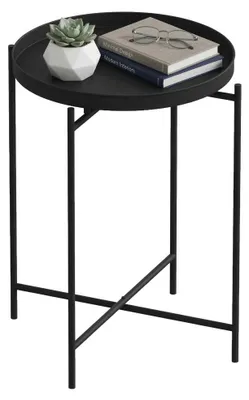 Produktbild von Fiave - Couchtisch, 46x46x56h cm Schwarz, Rund