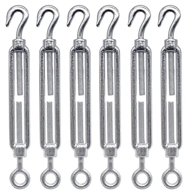 Produktbild von Kabelspanner mit Haken und Öse M8, Kabelspannung (6 Stück)