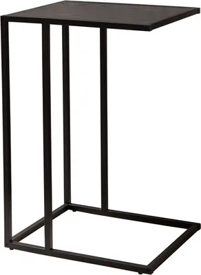 Produktbild von riess-ambiente Industrial Beistelltisch SLIM LINE 43cm Esche schwarz Laptoptisch Couchtisch Tisch