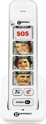 Immagine prodotto di Geemarc PhotoDECT 295 Zusätzliches Mobilteil Foto-Tasten Weiß (PhotoDECT 295)