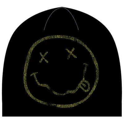 Produktbild von Nirvana Mütze Happy Face Black UNI