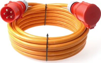 Produktbild von CEE Starkstromkabel H07BQ-F PUR 5G6 32A PCE wahlw. Phasenwender 5-50m, Phasenwender:ja, Länge:30m
