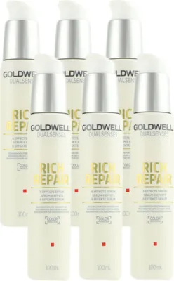 Produktbild von Goldwell Rich Repair 6 x 100 ml Serum 6 Effekte für strapaziertes Haar Set