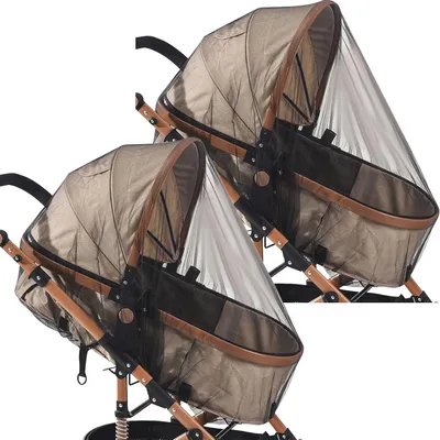 Productafbeelding van Net voor kinderwagen, babynet 2x Bassinet Net