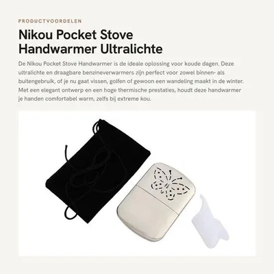Produktbild von Taschenofen als Wärmequelle – Ultraleichte Benzinkocher für den Innen- und Außenbereich