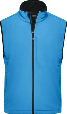 Produktbild von Men's Softshell Vest Trendige Weste aus Softshell aqua, Gr. 3XL