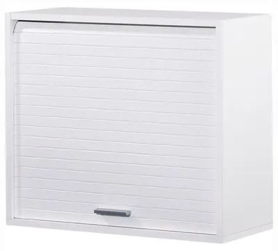 Produktbild von SIMMOB Küchenschrank Schrank Oberschrank Hängeschrank Rollladentür H. 53,6 cm, Farbe:Weiß