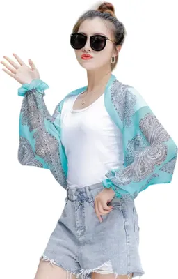 Produktbild von Ultraleichter, atmungsaktiver Schal mit Ärmeln aus Viskose - SUNSLEEVE Blau