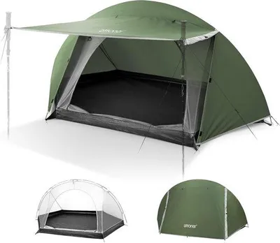 Produktbild von Famanu Zelt 1-2 Personen, ultraleicht, schnell aufzubauen, wasserdicht, kompakt für Trekking und Camping
