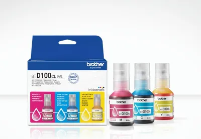 Produktbild von Brother BTD100CLVAL | Multipack Ink Bottles | Magenta