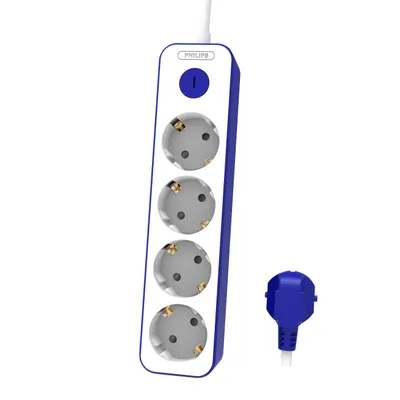 Produktbild von Verlängerungskabel Philips CHP2145U/60, weiß-blau, 1,5m