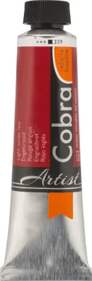 Produktbild von Cobra Artist Wassermischbare Ölfarbe Tube 40 ml Englischrot 339
