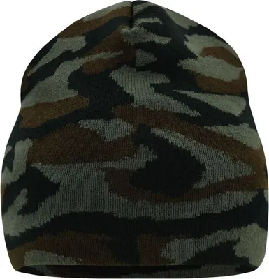 Produktbild von Camouflage Beanie olive-brown, Gr. one size