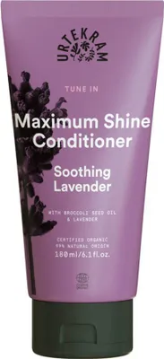 Obrázok produktu pre Urtekram Soothing Lavender Maximum Shine, Ženy, Neprofesionálny vlasový kondicionér, Všetky typy vlasy, Všetky farby, Výživný, Lesk, Vyhladenie, 180 ml