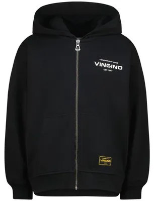 Zdjęcie produktu dla Kamizelka dziecięca Vingino Basic w kolorze głębokiej czerni, rozmiar 4, z kolekcji NOOS