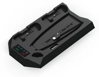 Productafbeelding van Koellichaamzakken voor PS5 Pro/PS5 Slim/PS5 - multifunctioneel laad- en koelsysteem - zwart