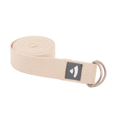 Produktbild von Yogagurt mit D-Ring ASANA BELT 2,5m, Metall natur