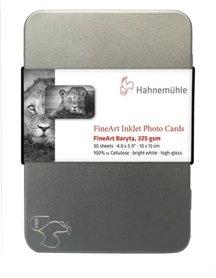 Zdjęcie produktu dla Hahnemühle 10640775, Wysoki połysk, Atramentowa, A6, 10x15 cm, Biały, Alfa-celuloza