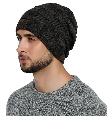 Produktbild von DonDon Herren Wintermütze Beanie mit Teddyfleece - braun