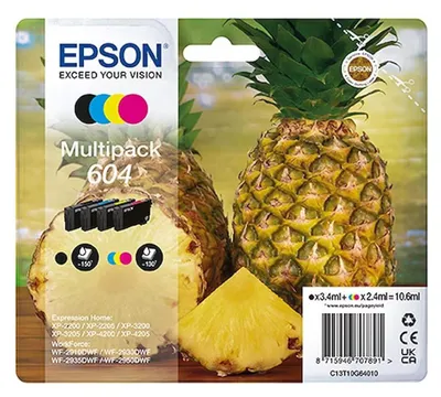 Immagine prodotto di Epson Cartuccia Multipack Serie Ananas 604 4 Colori