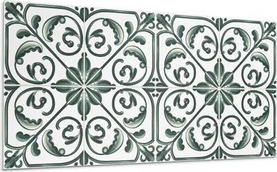 Produktbild von Pflanzenmuster Mit Ornamenten – Selbstklebende Fliesen – Wandverkleidung – Wandpaneel – PVC Fliesen – Vinylflisen – PCV Flisen – Selbstklebend – Wanddeko – 10 Stück 100 x 50 cm