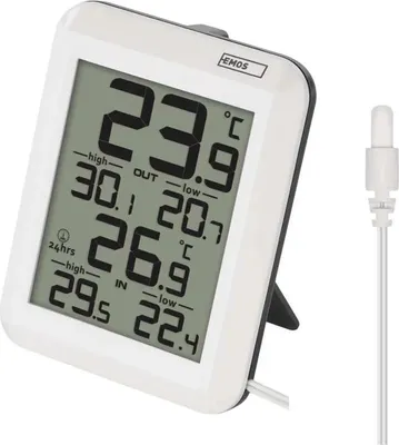 Obrázok produktu pre Emos E0422, Elektronický teplomer prostredia, Vnútorný, F, °C, -40 - 60 °C, Digitálny, Biela