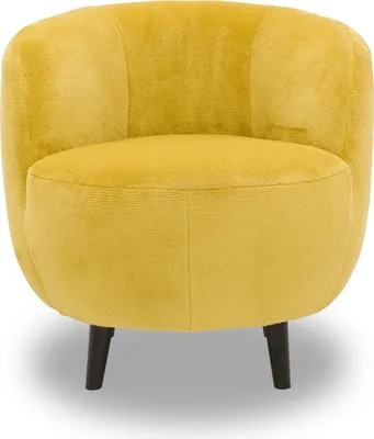 Produktbild von LOOKS by Wolfgang Joop Sessel LOOKS XIV made by DOMO Collection Designersessel, Polstersessel, Einzelsessel, Wohnzimmersessel, Microfaser in gelb, 72 x 76 cm