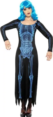 Produktbild von Röntgen Skelett Kleid Größe: L