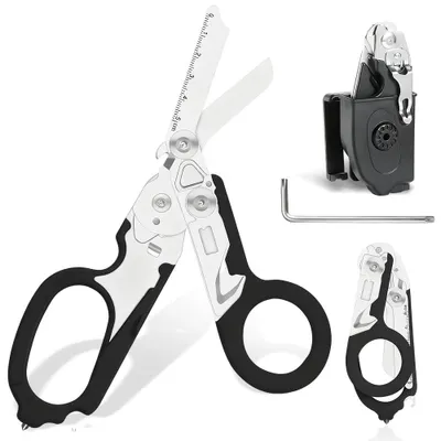 Imagen del producto de Omgoods - Tijeras de rescate multifuncionales con funda
